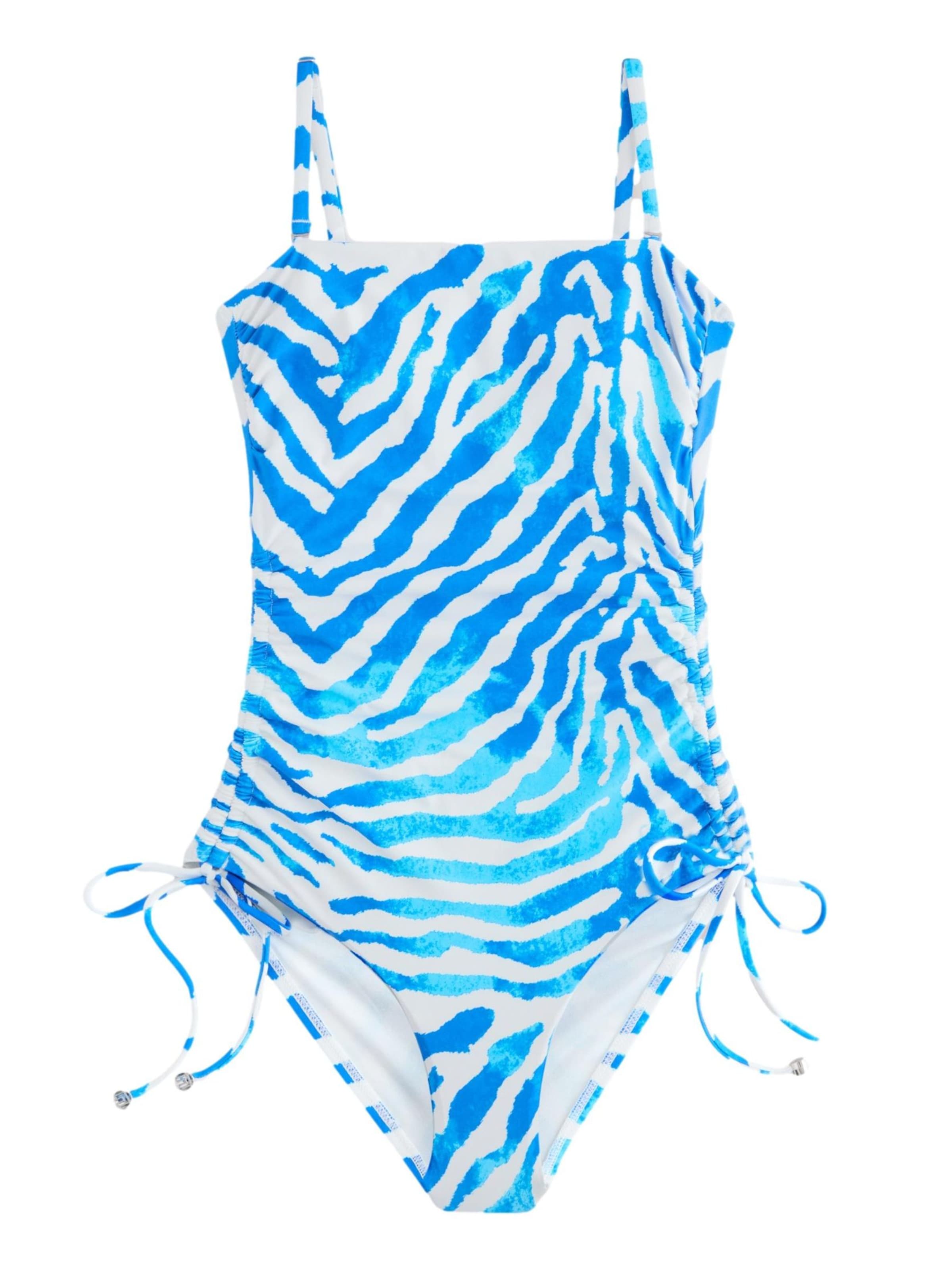 Next Ολόσωμο μαγιό σε μπλε: μπροστά