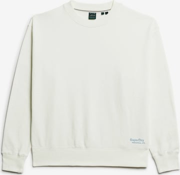 Sweat-shirt 'Essential' Superdry en blanc : devant