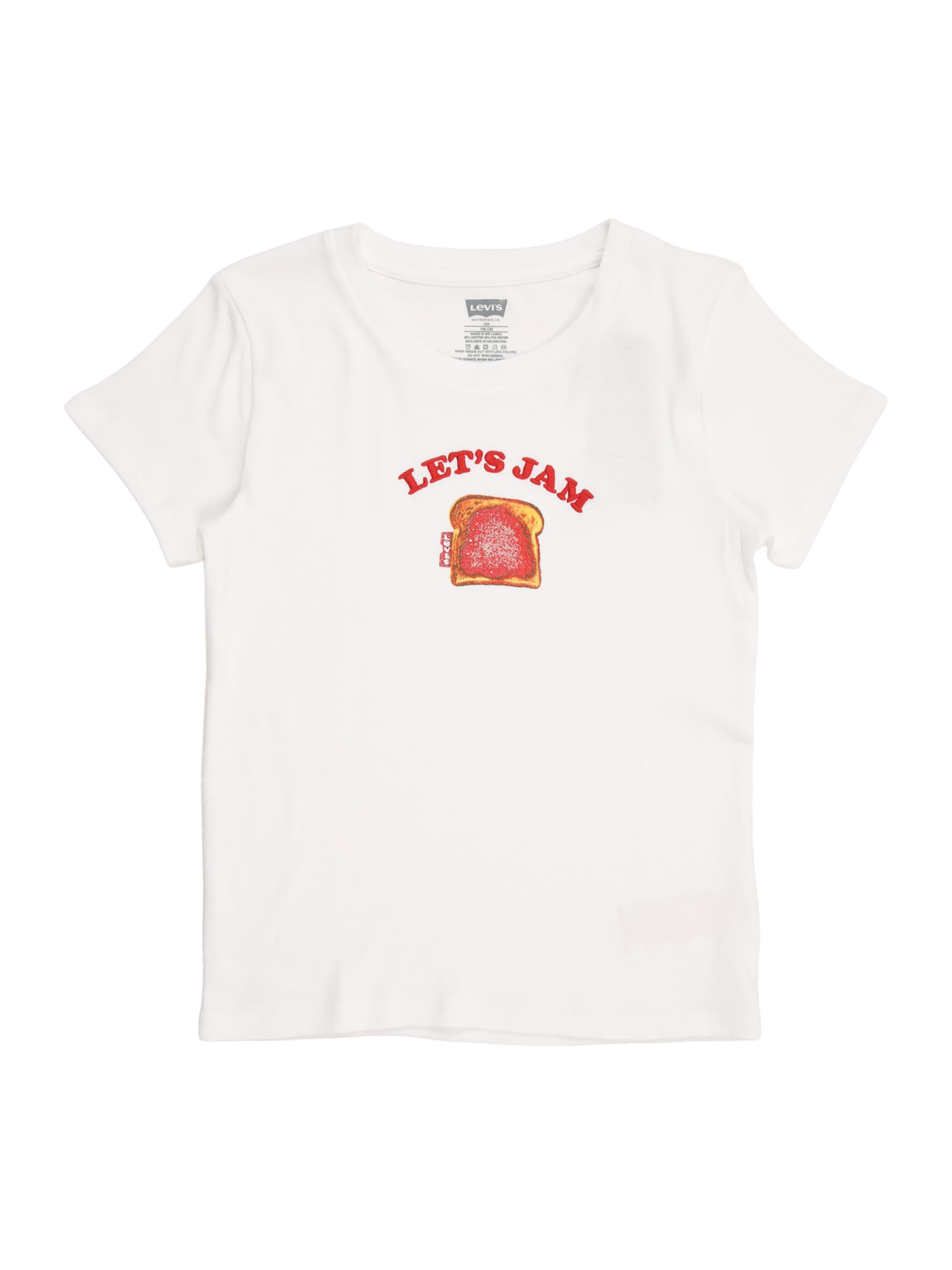 Levi's Kids Póló 'RIB MEET AND GREET JAM' - fehér: elől