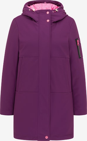 MYMO Winter Coat in Purple: front