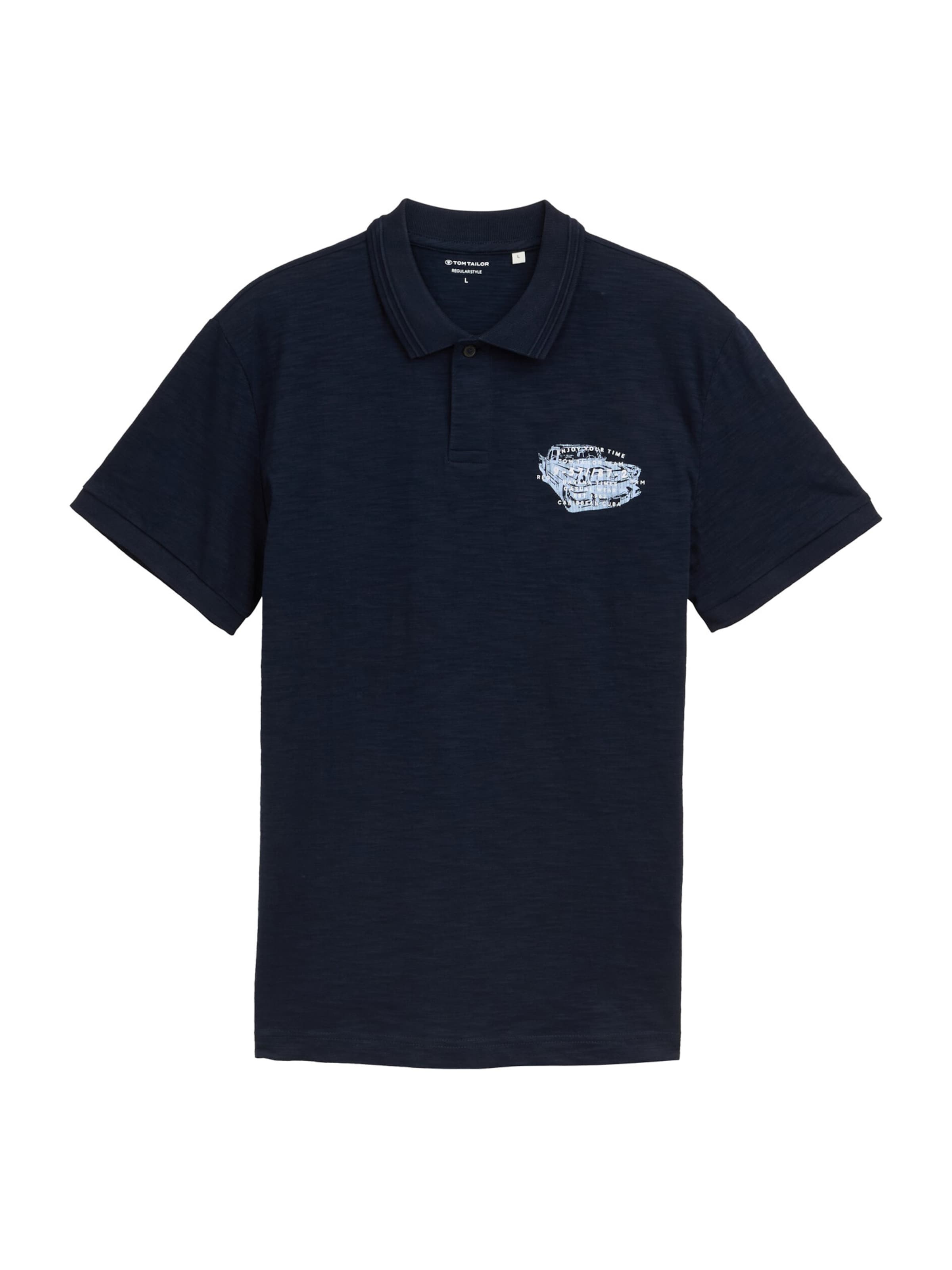 TOM TAILOR Shirt in Blue: front