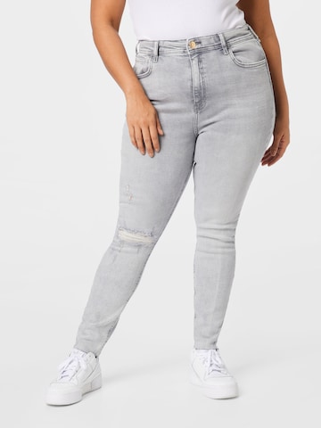 River Island Plus Skinny Jeans in Grey: front