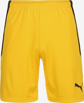 regular Pantaloni sportivi 'TeamLiga' di PUMA in giallo: frontale