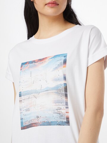 T-shirt Cartoon en blanc