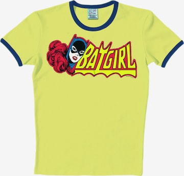 LOGOSHIRT Shirt 'Batgirl' in Geel: voorkant