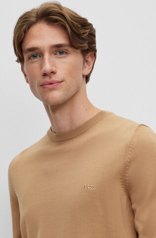 BOSS Sweater 'Botto-L' in Beige