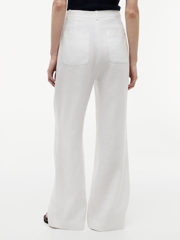 Wide Leg Pantalon à pince 'ESS' TOMMY HILFIGER en blanc