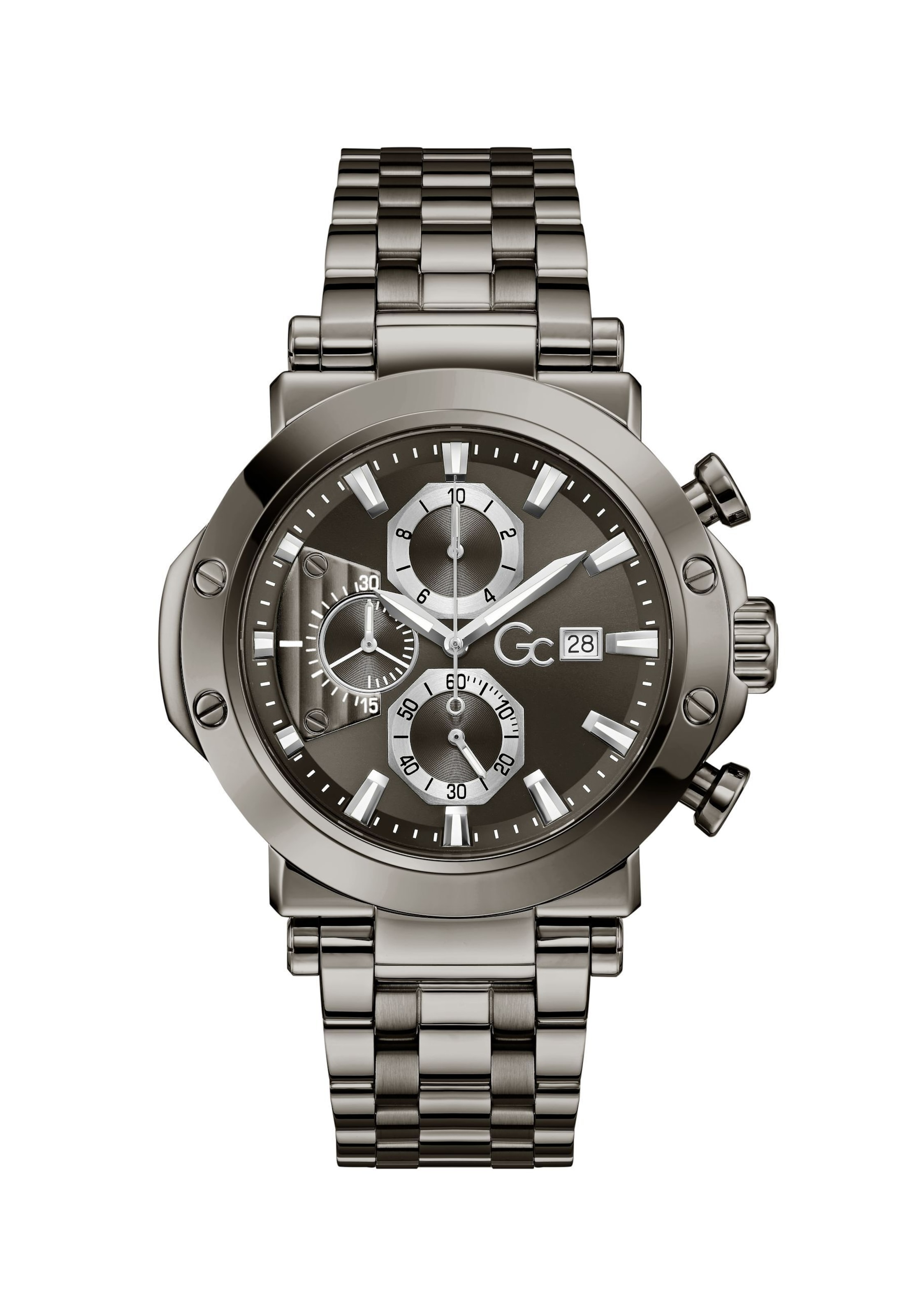 Montre à affichage analogique ' TechnoForce' Gc en argent : devant