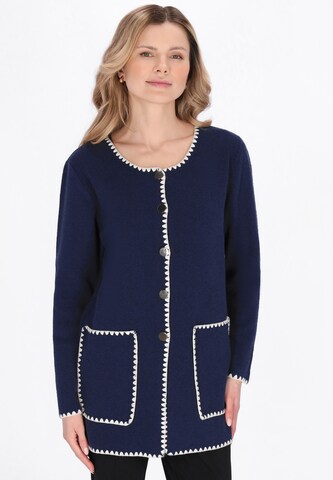 usha BLACK LABEL - Casaco de malha em azul: frente