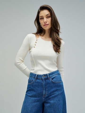 Salsa Jeans Langarm-shirts in Weiß: Vorderseite