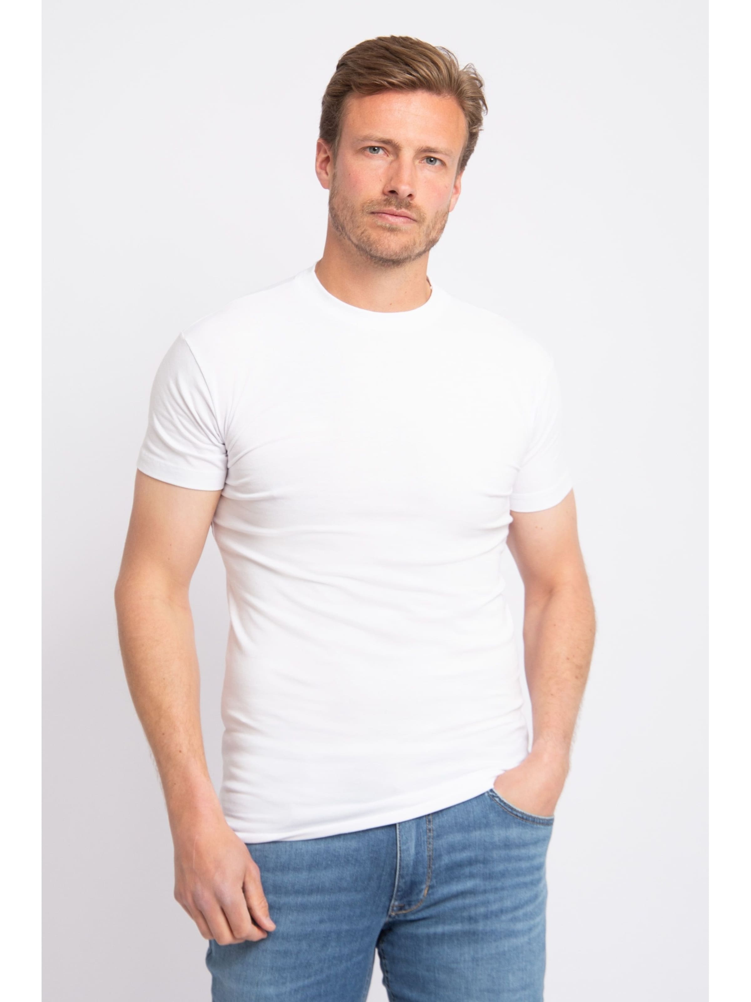 alan red Shirt 'Virginia' in White