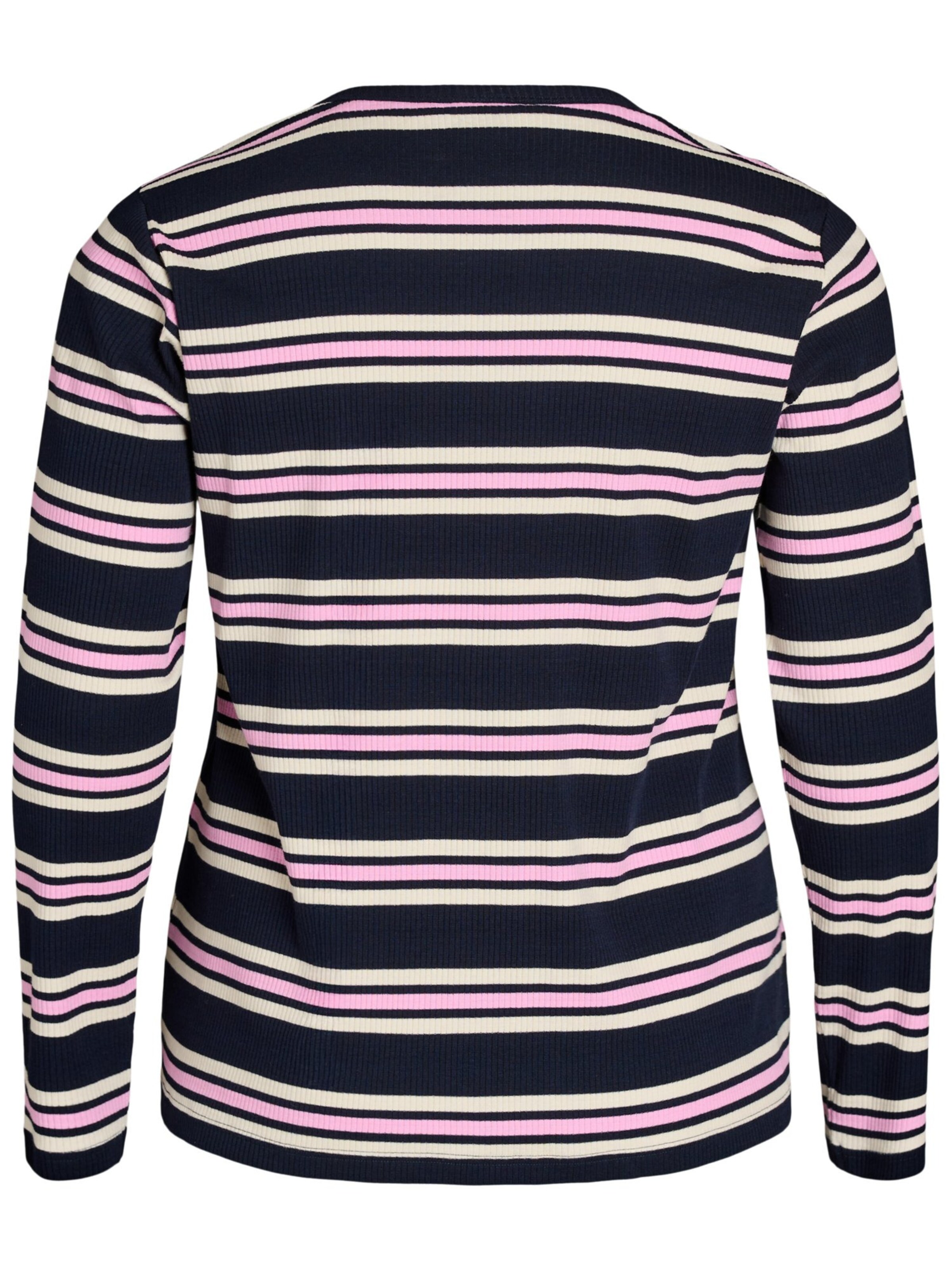 Zizzi Pajama shirt 'Meillie' in Blue