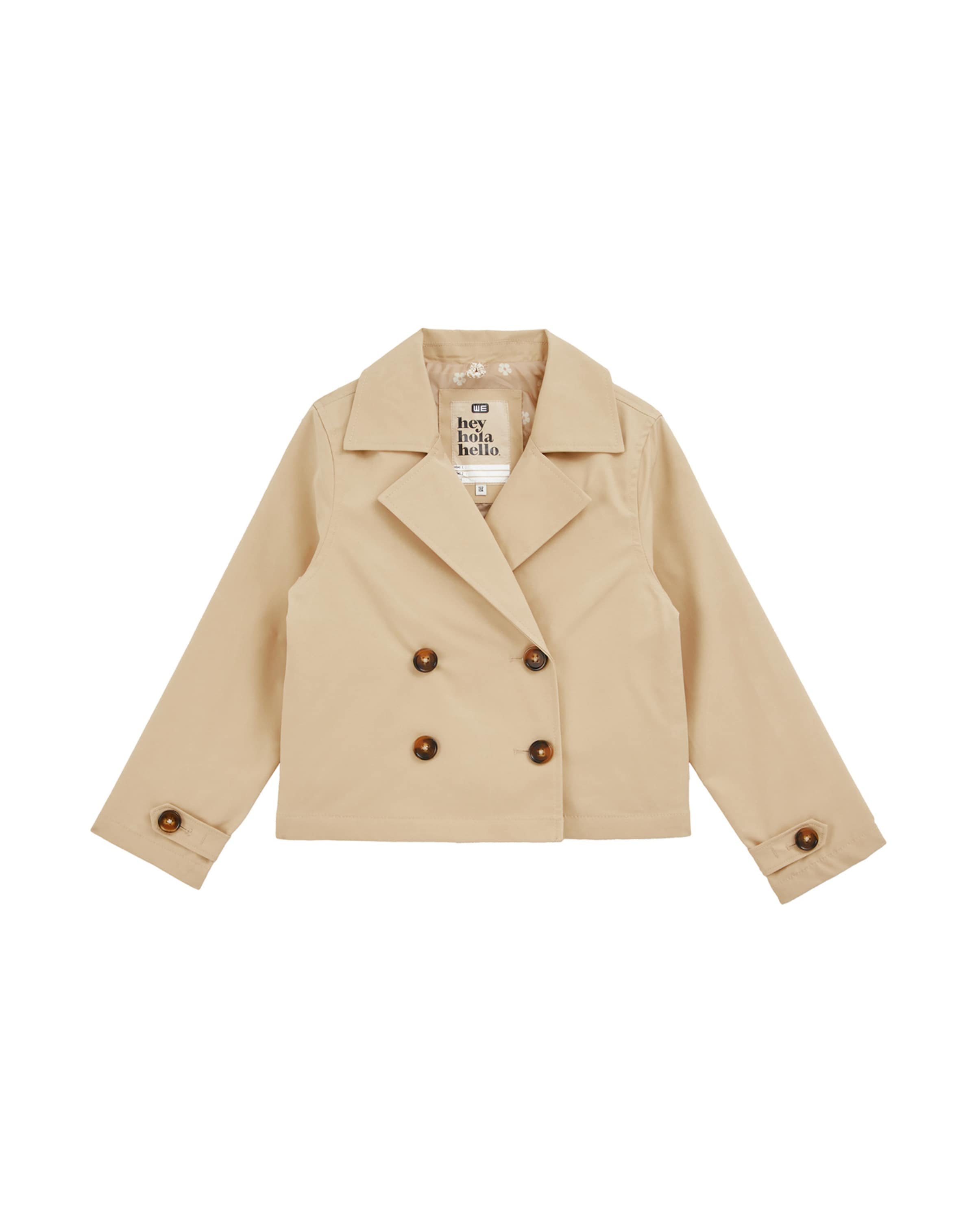 WE Fashion Παλτό σε μπεζ: μπροστά
