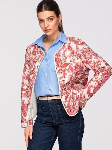 Ombre Between-season jacket in Pink: front