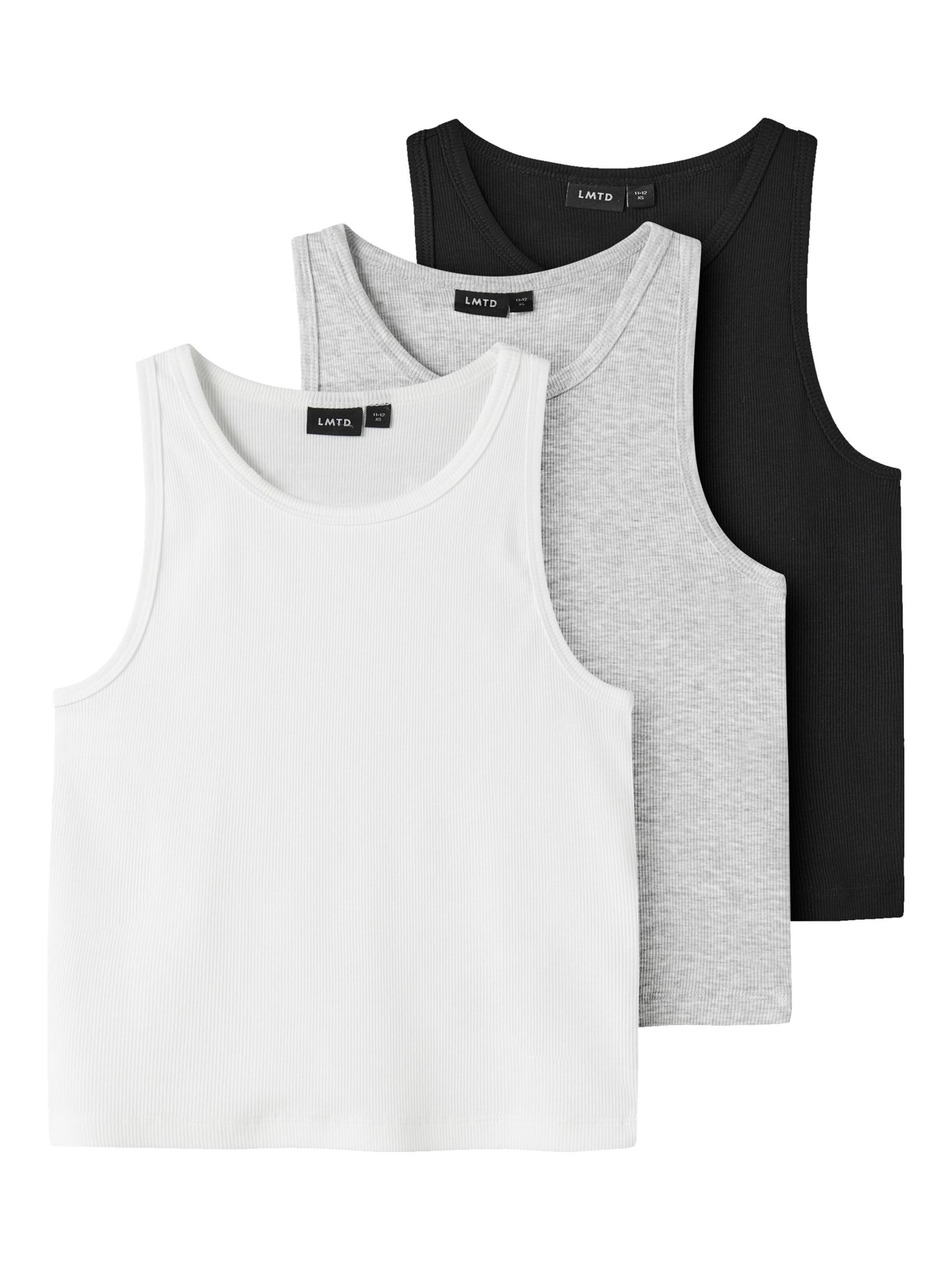 LMTD Top in Light grey / Black / White, Item view