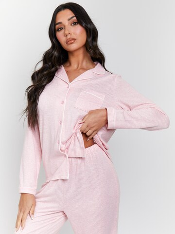 Loungeable Pyjama 'Marl' in Pink