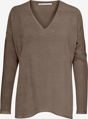 ONLY Sweater 'AMALIA' in Brown: front