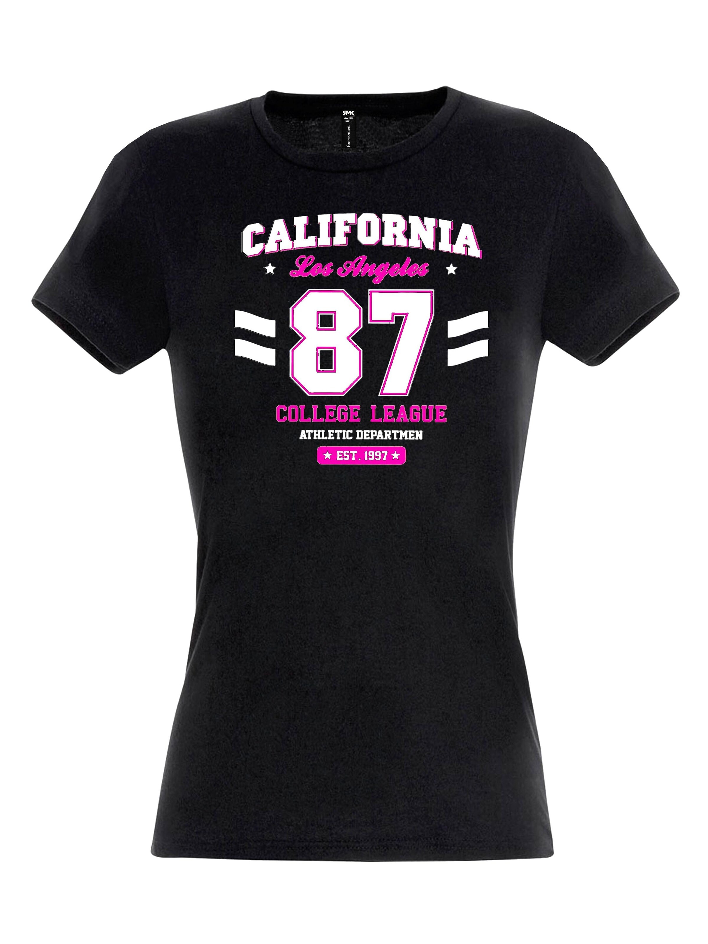 RMK Shirt 'College'‌‌‌‌‌‌‌‌‌ in Schwarz: Vorderseite