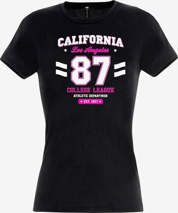RMK Shirt 'College' in Schwarz: Vorderseite