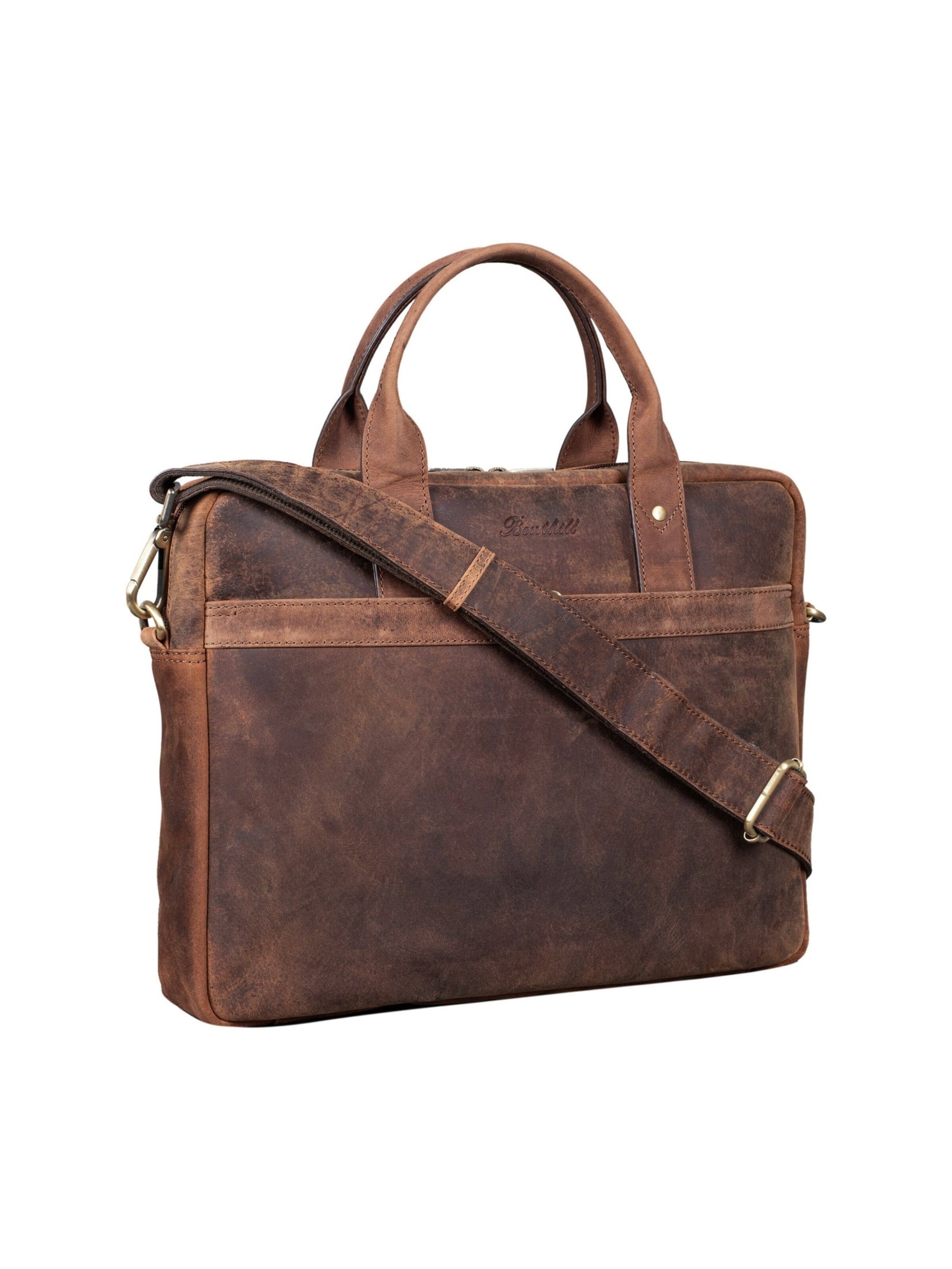 Benthill Laptop Bag in Brown
