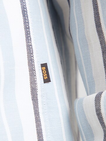 BOSS Средняя посадка Рубашка 'Ricoplus' в Синий