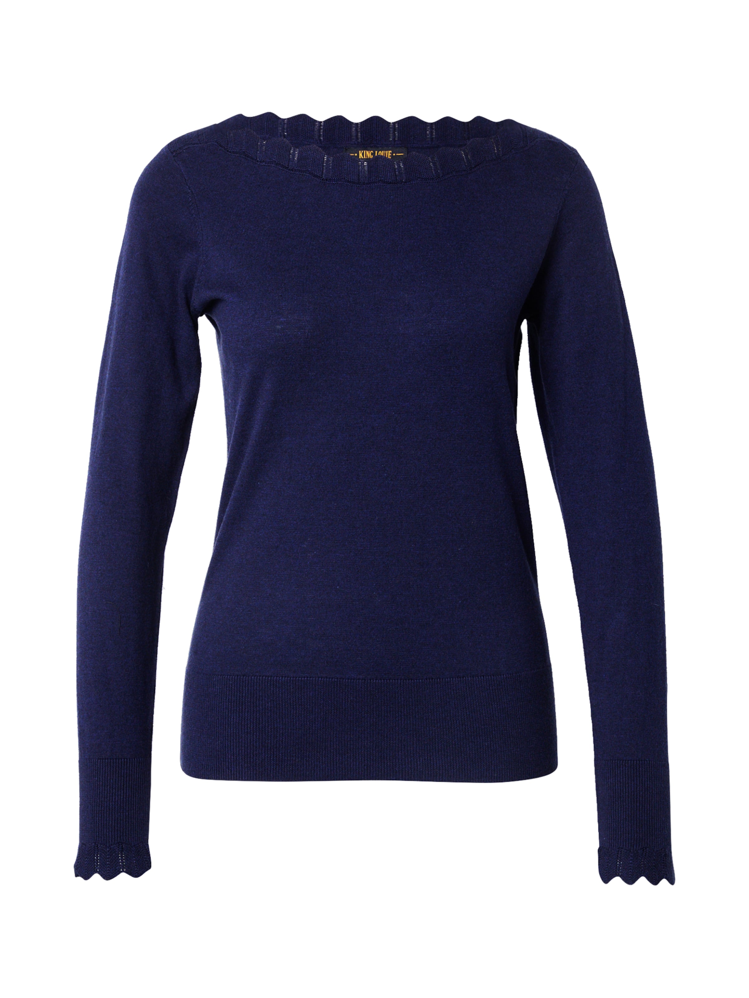 King Louie Свитер 'Audrey Cocoon' в Синий: спереди