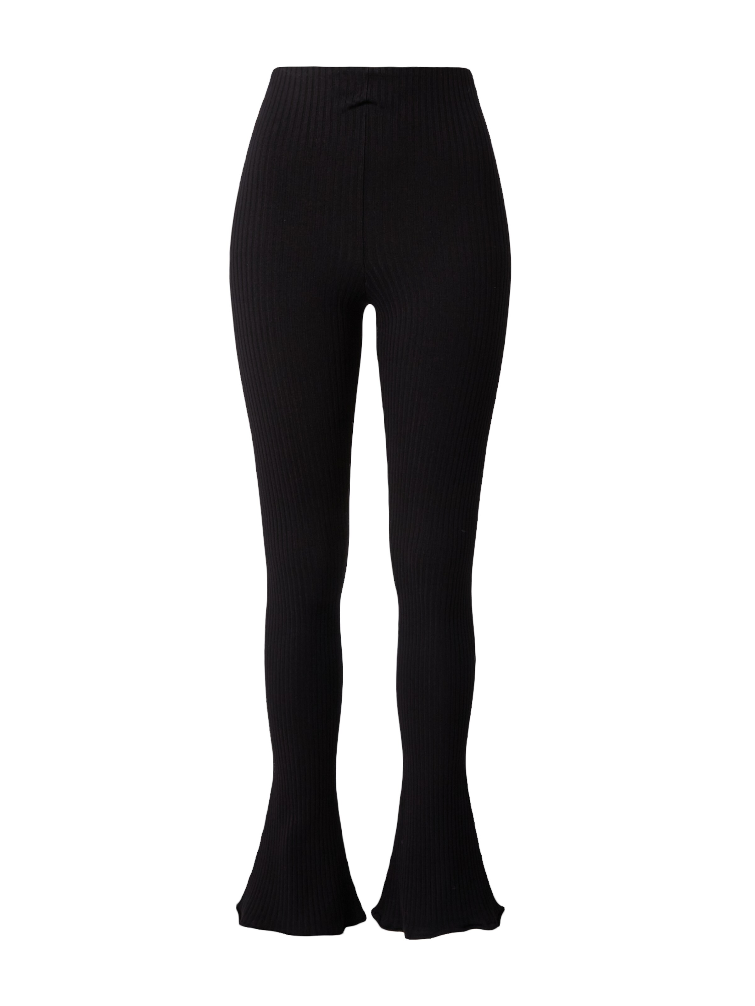 EDITED Rozšírený strih Nohavice 'Aliena' - Čierna: predná strana