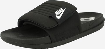 Nike SportswearNatikače s potpeticom 'OFFCOURT ADJUST SLIDE' - crna boja: prednji dio