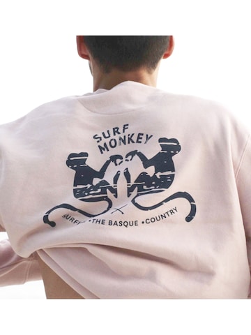 Surf Monkey Sweatshirt in Pink