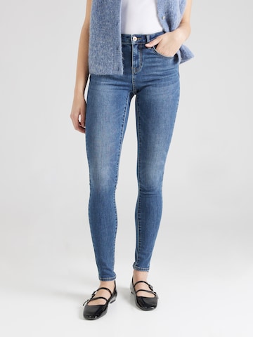 Skinny Jean 'WAUW' ONLY en bleu : devant