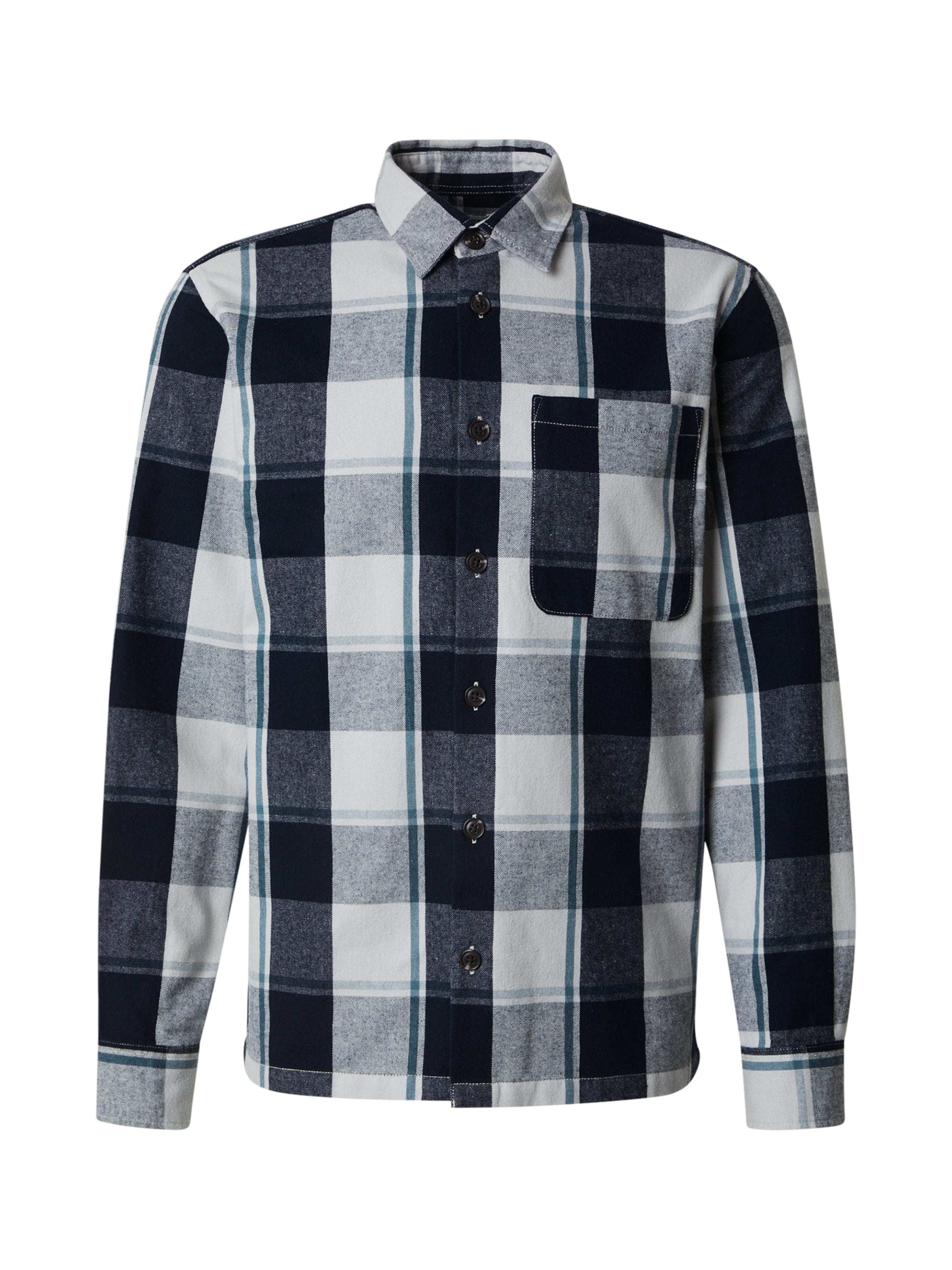 JJ Rebel Regular fit Skjorta 'JREBCARL' i grå: framsida