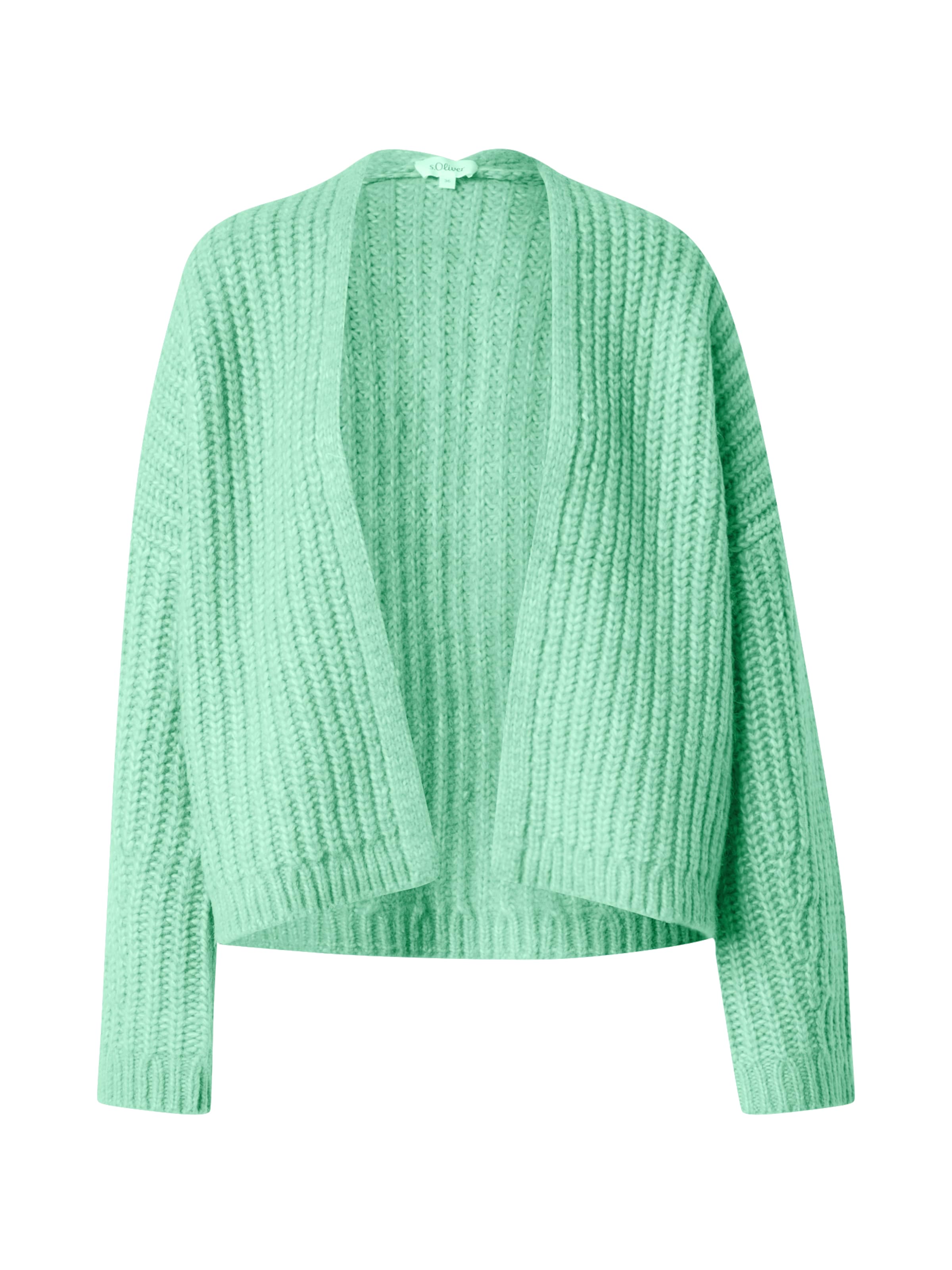 s.Oliver Πλεκτή ζακέτα σε πράσινο: μπροστά
