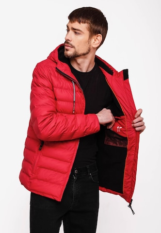 STONE HARBOUR Winterjacke 'Zaharoo' in Rot