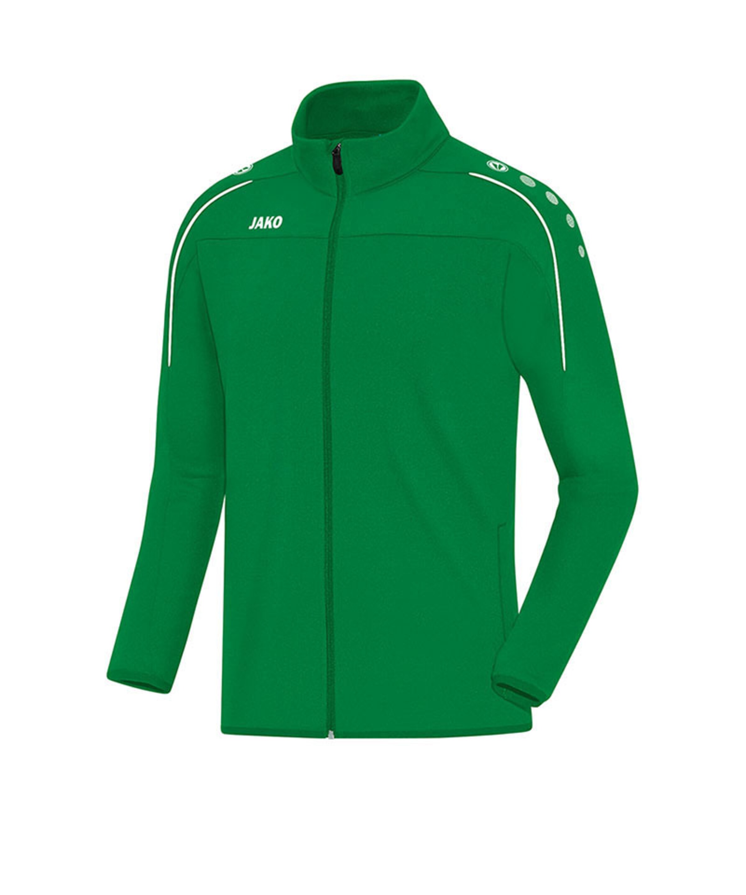 JAKO Training jacket 'Classico' in Green: front