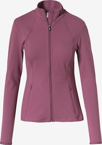 SKECHERS Athletic Zip-Up Hoodie in Pink: front