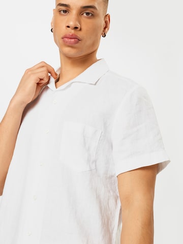 BOSS Orange Regular Fit Hemd 'Rhythm' in Weiß