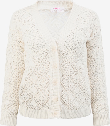 MYMO Knit Cardigan in White: front