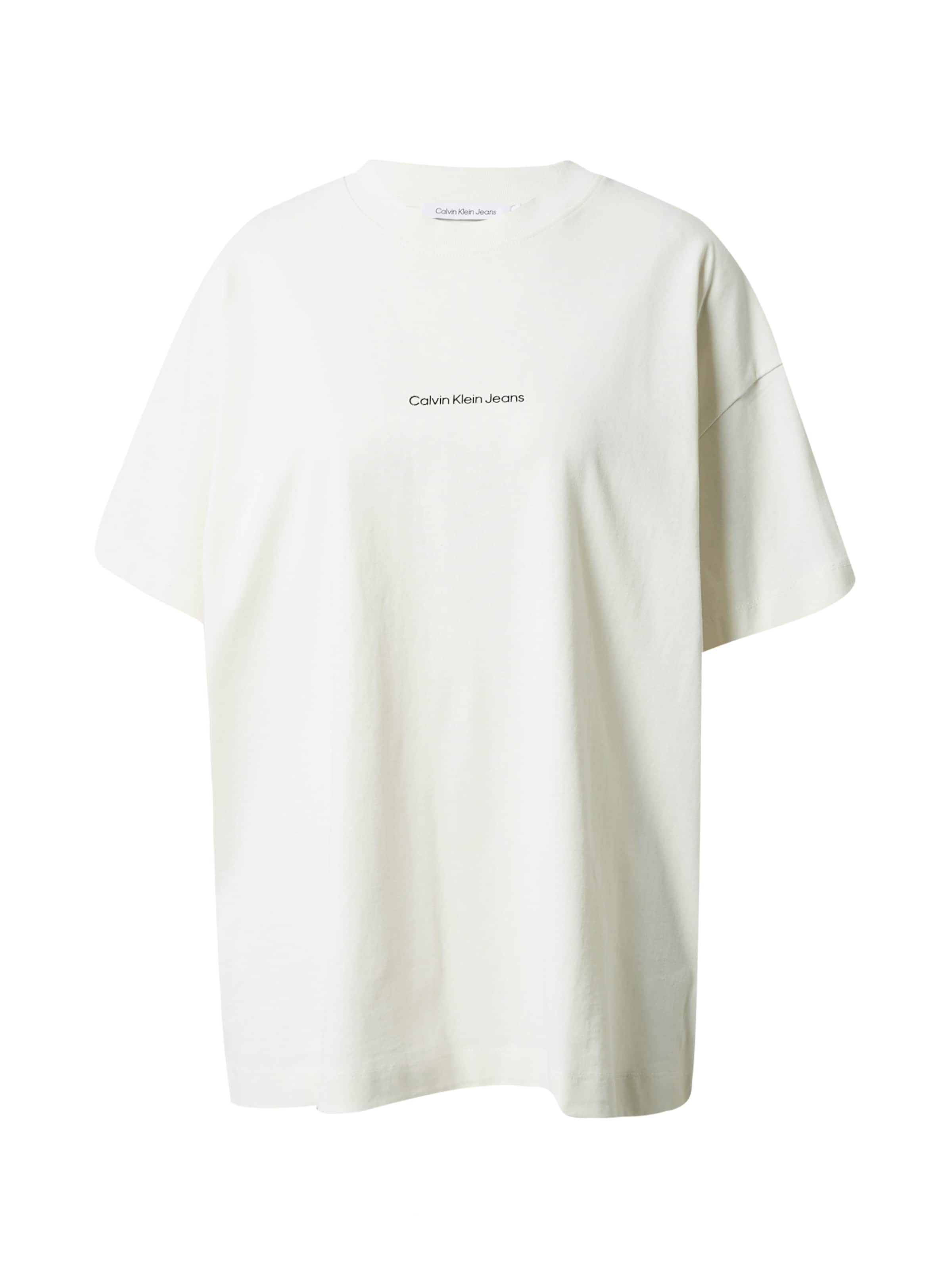 Calvin Klein Jeans Oversized Shirt in Beige: front