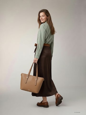 Tamaris Shopper 'Mareen' in Beige: voorkant