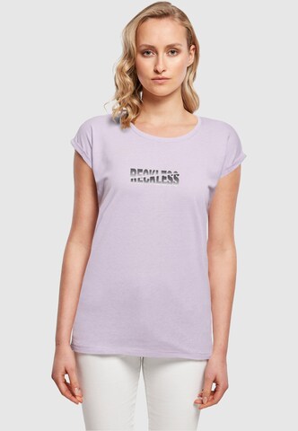 T-shirt 'Reckless' Merchcode en violet : devant