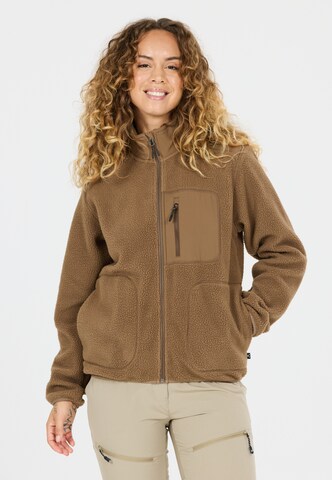 Whistler Athletic fleece jacket 'Felis' in Brown: front