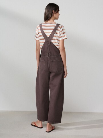 Barrel Salopette en jean Next en marron