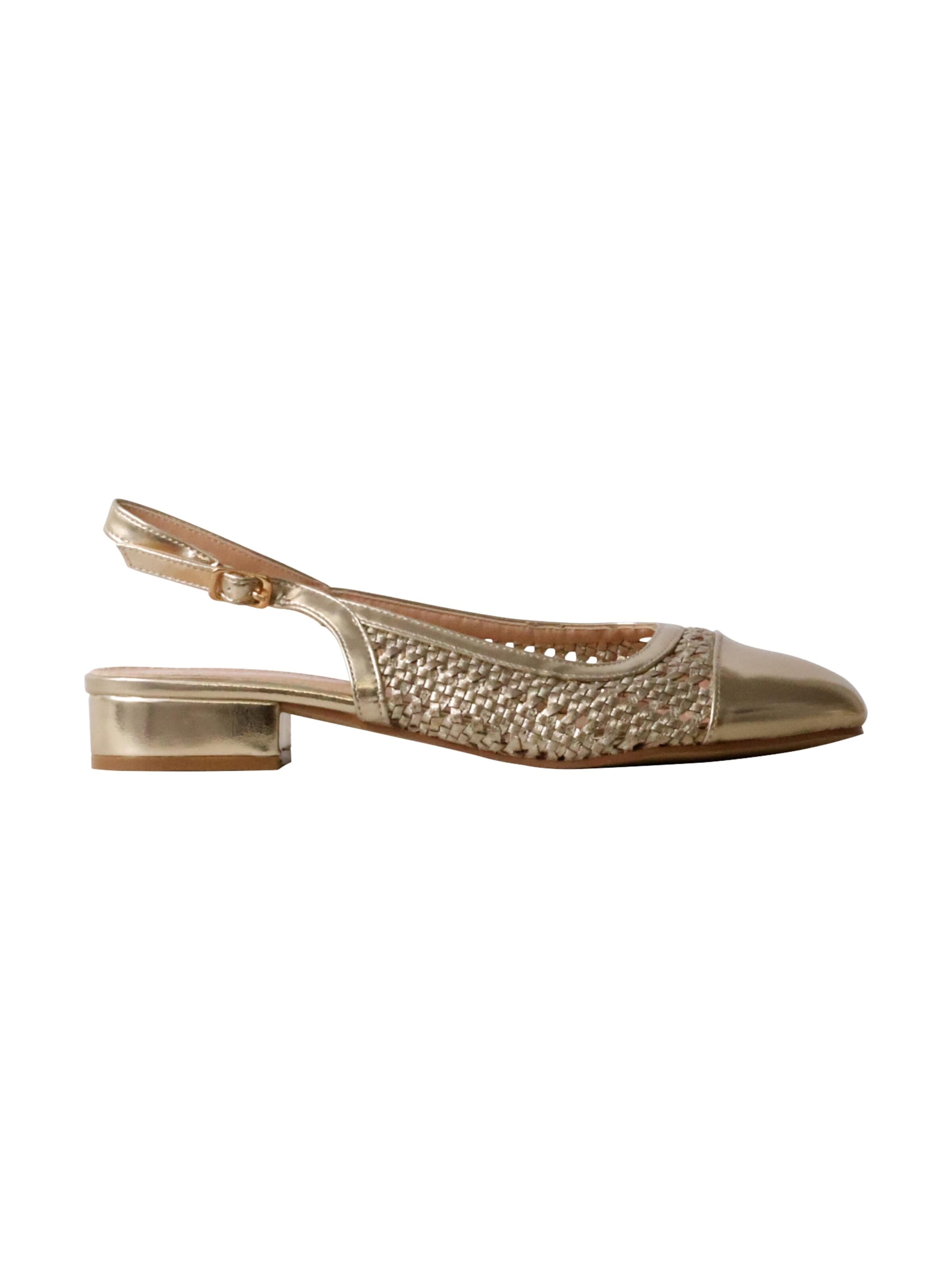 Décolleté sling 'Pumps mit Riemchen' di POTI PATI in oro