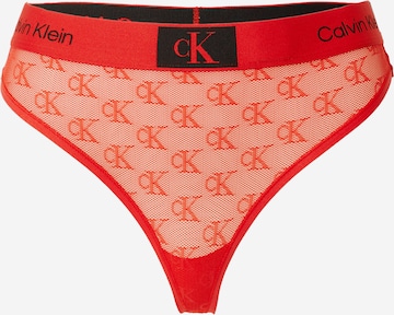 Calvin Klein Underwear Tanga – červená: přední strana