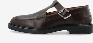 Bianco Pumps 'Adda' in Bruin: voorkant