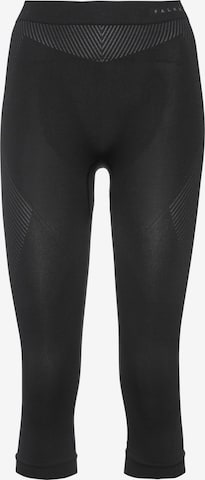 FALKE Thermounterhose 'Warm' in Schwarz: Vorderseite