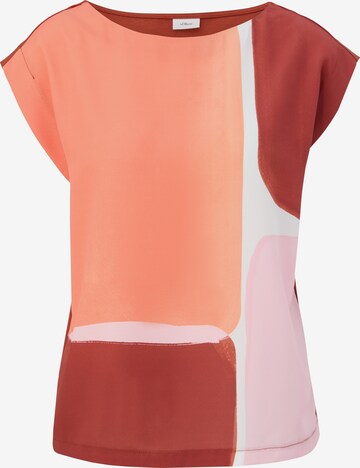 T-shirt s.Oliver BLACK LABEL en orange : devant