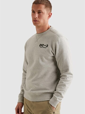 PME Legend Sweatshirt 'Sweatshirt with garment-dye wash and artwork' in Grijs