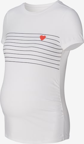 Tricou de la Esprit Maternity pe alb: față