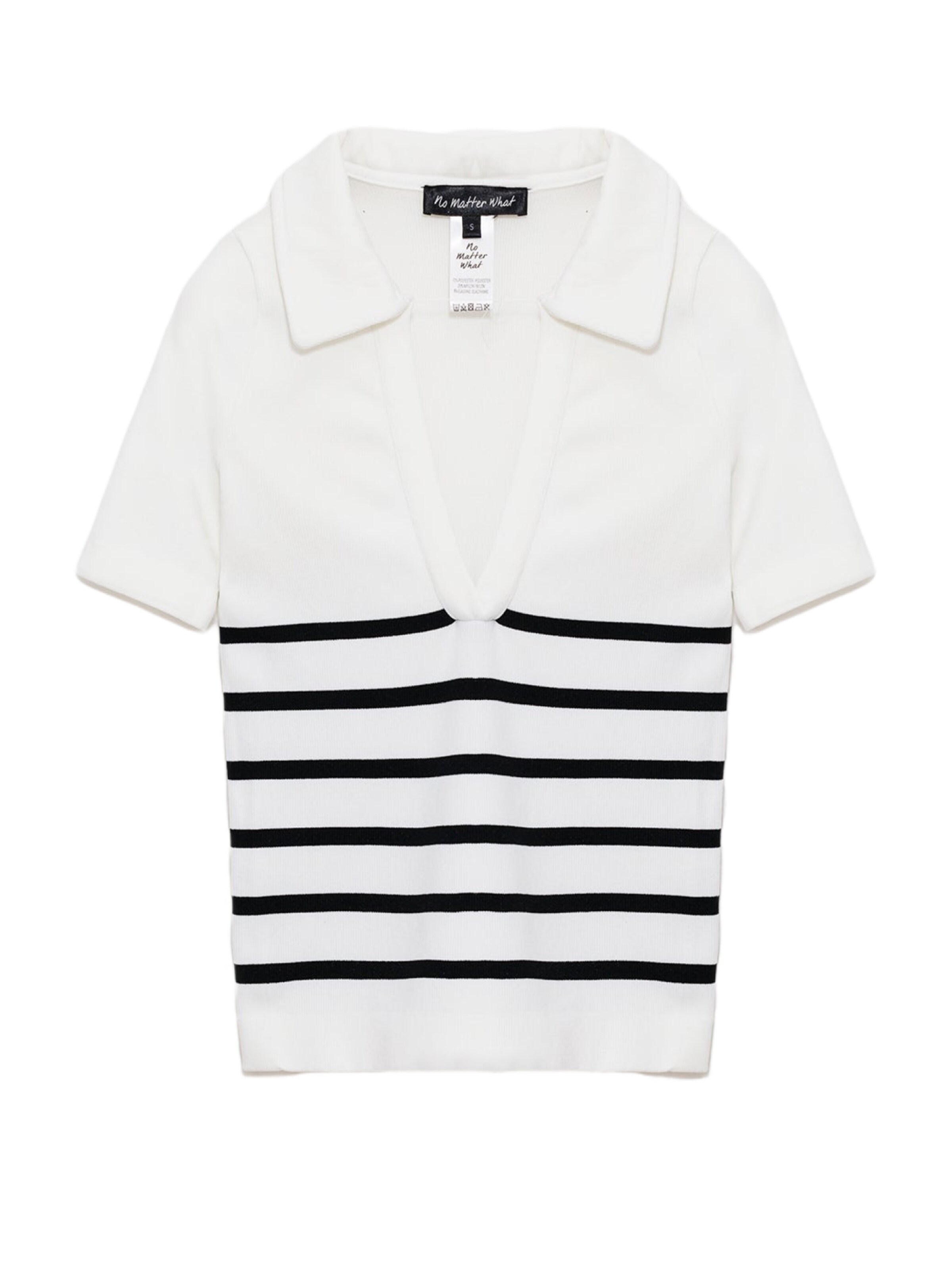 No Matter What Shirt in White: front